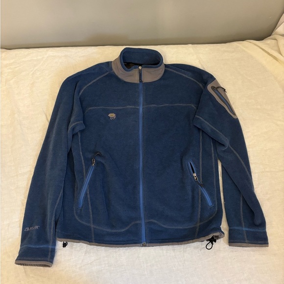 Mountain Hardwear Fleece Zip Up Large Vintage Blue Mens XL - Picture 1 of 7